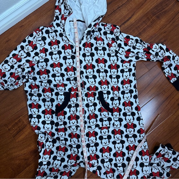 Disney Store Mickie Minnie Mouse One Piece Hooded Size XL UNISEX - Picture 8 of 10